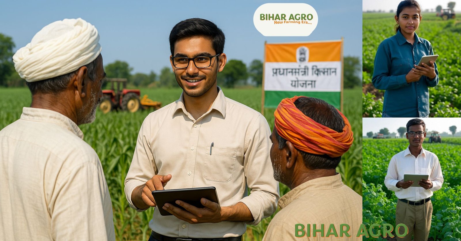 Agriculture Assistant giving training to farmers in rural India