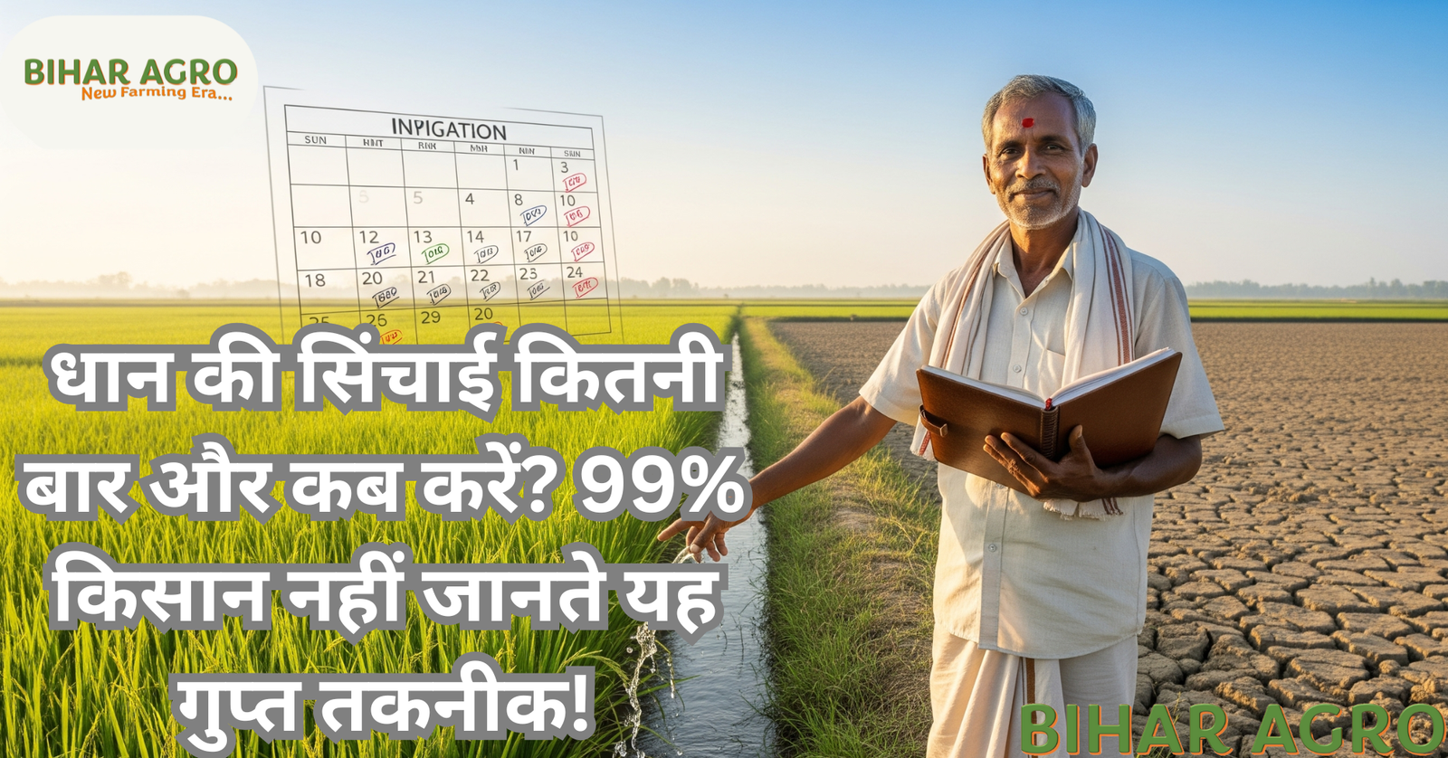 धान की सिंचाई कब करें, धान में पानी कैसे दें, paddy irrigation method, paddy field irrigation tips, धान की खेती में सिंचाई, धान की फसल में जल प्रबंधन, rice farming irrigation technique, धान की सिंचाई विधि, सिंचाई का सही तरीका, water management in paddy field, धान की ग्रोथ कैसे बढ़ाएं