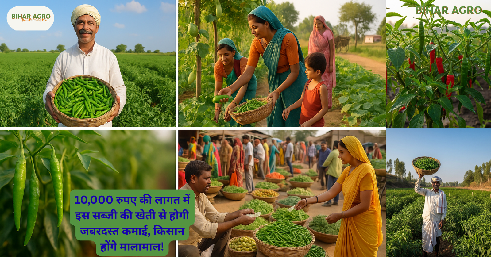 हरी मिर्च की खेती, मिर्च की खेती से मुनाफा, सब्जियों की खेती में घाटा और फायदा, किसानों की आमदनी बढ़ाने के तरीके, कम लागत में खेती के फायदे