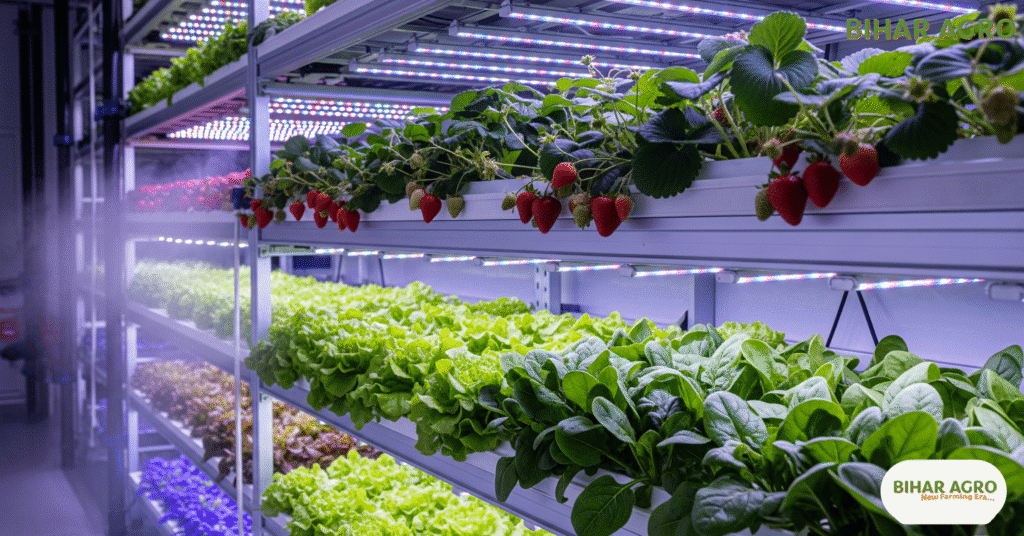 vertical farming, वर्टिकल फार्मिंग, vertical farming in india, hydroponics, aeroponics, indoor farming, modern agriculture, urban farming, smart farming, future of farming, vertical farming benefits, vertical farming techniques, vertical farming challenges,