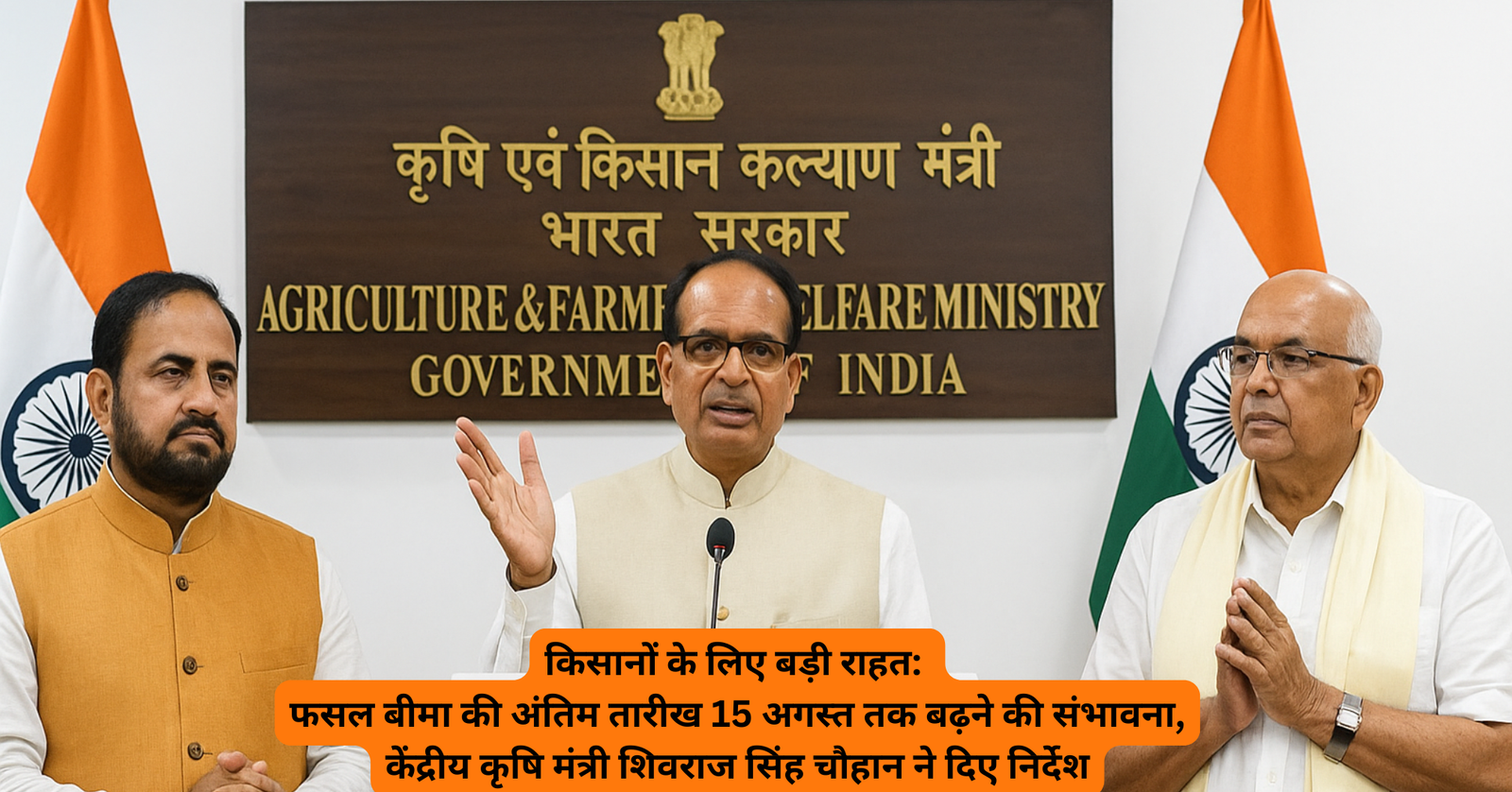 फसल बीमा योजना, प्रधानमंत्री किसान सम्मान निधि, शिवराज सिंह चौहान बैठक, कृषि मंत्री विजय कुमार सिन्हा, सूर्यप्रताप शाही कृषि मंत्री, किसानों के हित में सुझाव, पीएम किसान 20वीं किस्त, फसल बीमा डेडलाइन 2025, कृषि भवन बैठक नई दिल्ली
