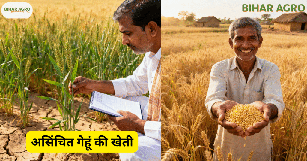 Wheat, गेहूं की असिंचित खेती, बारानी गेहूं की किस्में, drought tolerant wheat varieties, rainfed wheat farming, कम पानी में गेहूं की खेती, गेहूं की नई किस्में, wheat cultivation in India, गेहूं उत्पादन बढ़ाने के तरीके, गेहूं रोग नियंत्रण, wheat farming tips,