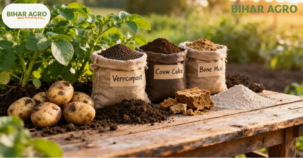 organic potato farming, जैविक आलू की खेती, organic potato, जैविक आलू, प्राकृतिक खेती, natural farming, जैविक खाद, organic manure, प्राकृतिक कीट नियंत्रण, bio-pesticides, आलू की जैविक खेती, organic farming techniques, आलू की खेती के तरीके, जैविक बीज, potato varieties, फसल चक्र, crop rotation,