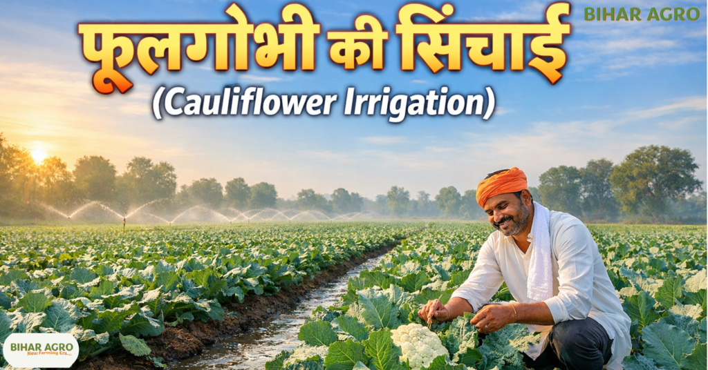 फूलगोभी की सिंचाई, Cauliflower Irrigation, फूलगोभी की खेती, सब्जी की सिंचाई, ड्रिप इरिगेशन, आधुनिक खेती, किसान और खेती, Cauliflower Farming in India, Water Management in Vegetables, Phoolgobhi ki kheti,
