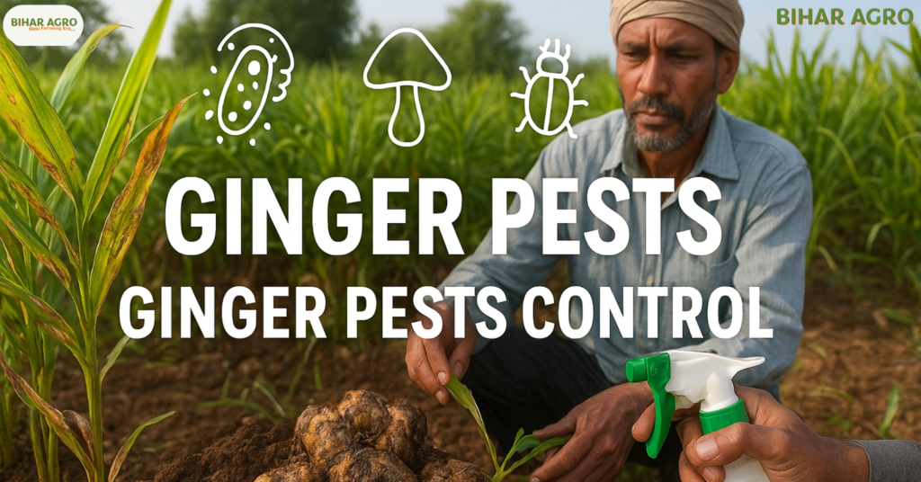 अदरक के रोग, अदरक के कीट, अदरक के लक्षण, कीट नियंत्रण, अदरक खेती, Ginger farming, Ginger pests, Ginger diseases,