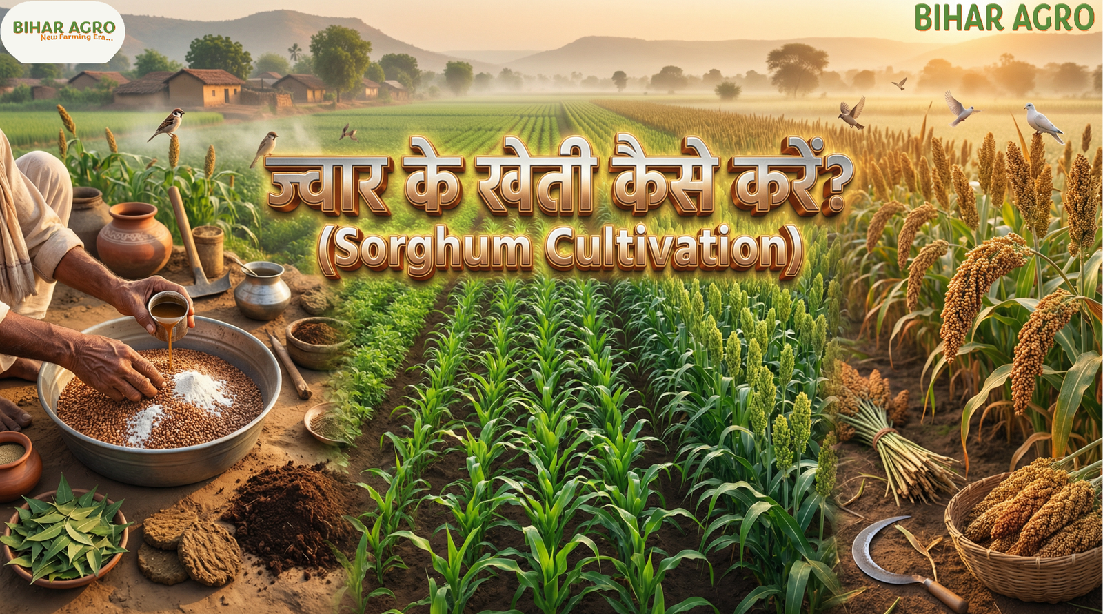 ज्वार के खेती कैसे करें, Sorghum Cultivation, ज्वार की खेती, Sorghum Farming, ज्वार की उन्नत खेती, Organic Sorghum Farming