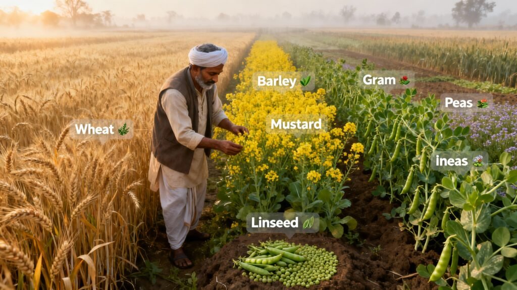 रबी सीजन की प्रमुख फसलें, Major Rabi Season Crops, प्रमुख रबी फसलें, Major Rabi Crops, Rabi Crops India, Rabi Season Farming, Winter Crops India,