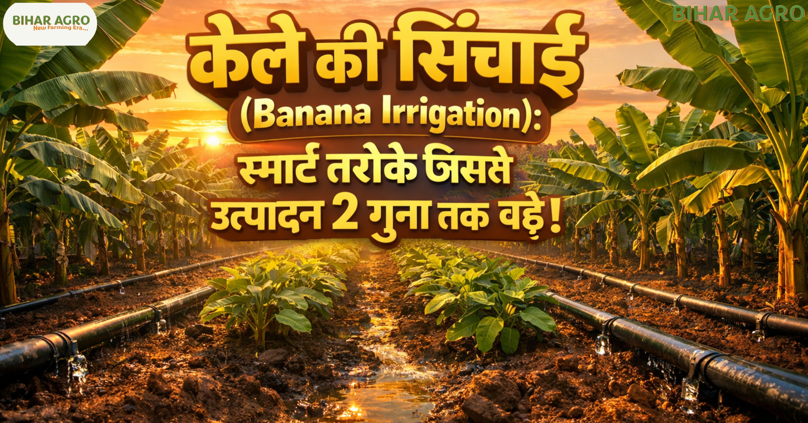 केले की सिंचाई, Banana Irrigation, banana farming irrigation, केले की खेती पानी,