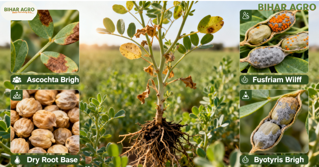 चना में लगने वाले रोग और उसका नियंत्रण ,Gram Diseases and Control,