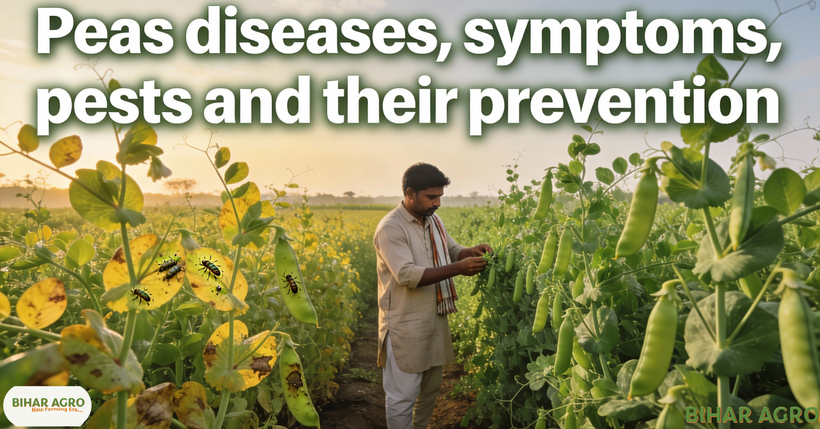 मटर के रोग, Peas diseases, मटर के कीट, मटर रोग नियंत्रण, मटर की खेती, मटर फसल रोग, Peas pests control, Peas Farming, Peas Diseases, Organic Farming, Pulse Crops, Kisan Guide,