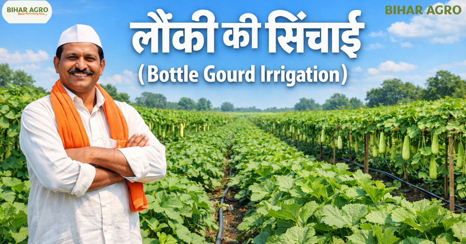 लौकी की सिंचाई, Bottle Gourd Irrigation, लौकी खेती पानी, लौकी ड्रिप सिंचाई