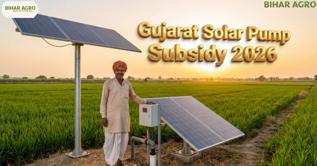 Gujarat Solar Pump Subsidy 2026, PM Kusum Yojana Gujarat, Solar Pump Subsidy Apply Online, Gujarat Sarkar Yojana, Free Solar Pump Scheme, Solar Water Pump Price, Agriculture Subsidy Gujarat, Kisan Yojana 2026, biharagro.com, Solar Subsidy Registration,