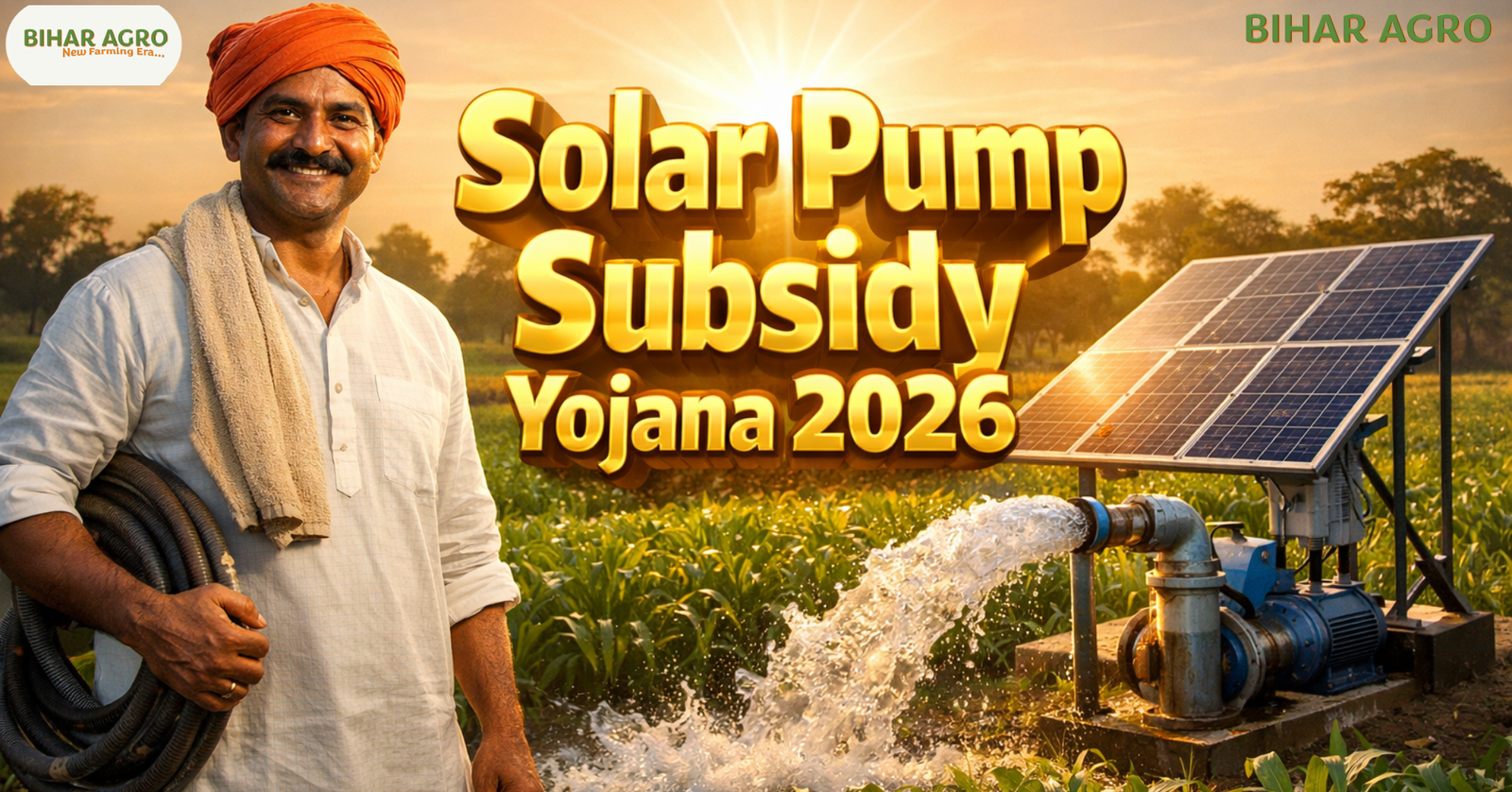 Solar Pump Subsidy Yojana 2026, PM KUSUM Yojana 2026, Solar Pump Apply Online, Free Solar Pump Scheme, Kisan Solar Subsidy, कुसुम योजना ऑनलाइन रजिस्ट्रेशन, सोलर पंप कीमत, Agriculture Scheme India,