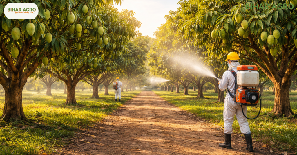 आम के रोग, Mango Diseases, पाउडरी मिल्ड्यू, गुच्छा रोग, आम का काला धब्बा, Mango Farming Tips, बागवानी, कीटनाशक, आम की बीमारी, mango plant disease, आम रोग नियंत्रण,