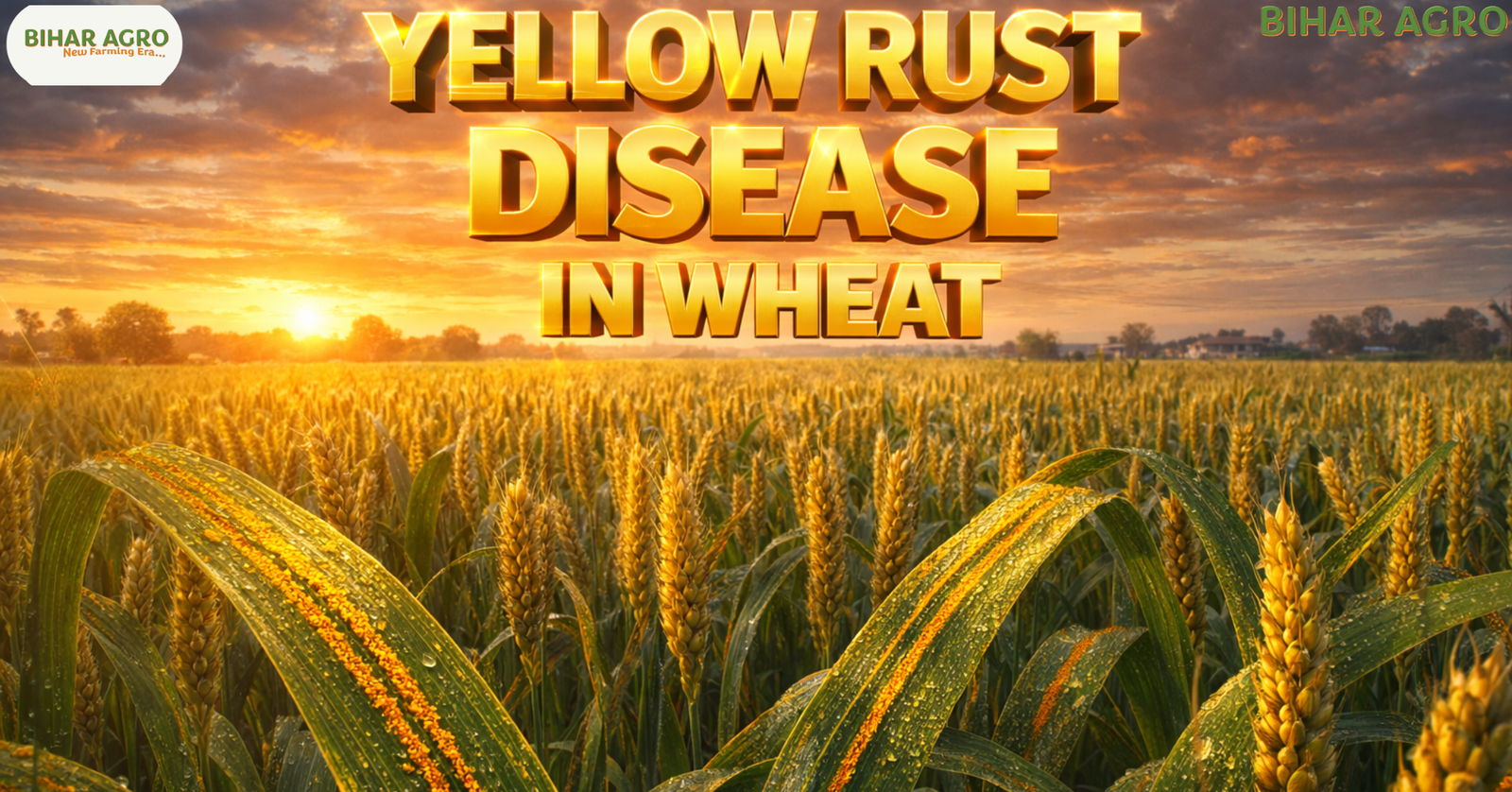 गेहूँ में पीला रतुआ रोग, Yellow Rust Disease in Wheat,