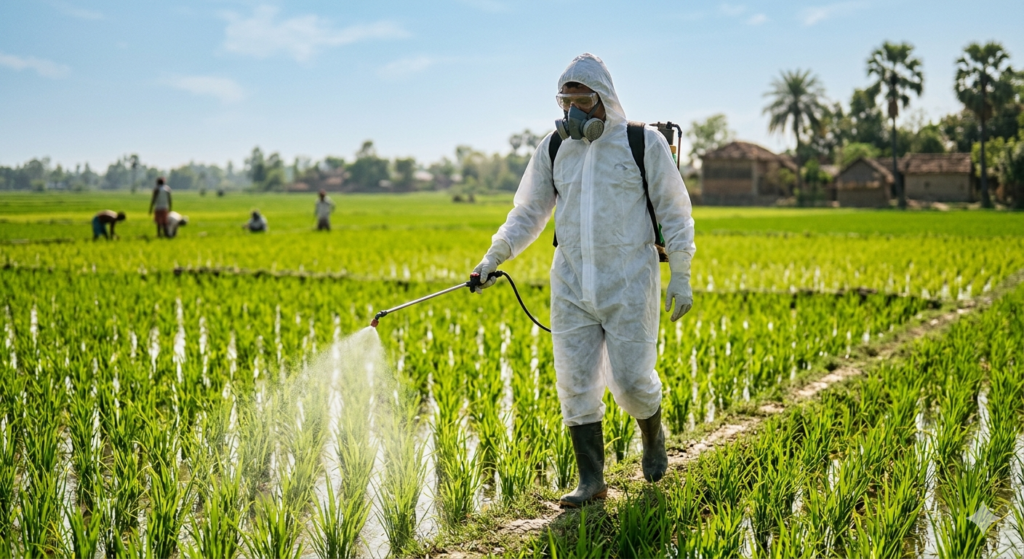 धान में हरा पत्ती फुदका, Green Leafhopper control, धान कीट नियंत्रण, Paddy pest control, Leafhopper treatment, धान कीट, ग्रीन लीफहॉपर, Paddy farming, Organic pest control, Chemical pest control, Rice insects, धान में हरा पत्ती फुदका (Green Leafhopper) कीट से रोकथाम कैसे करें तथा जैविक और रासायनिक उपचार कैसे करें?, Green Leafhopper Control in Paddy, धान के कीट, जैविक कीटनाशक, रासायनिक उपचार, बिहार एग्रो, Paddy Farming,