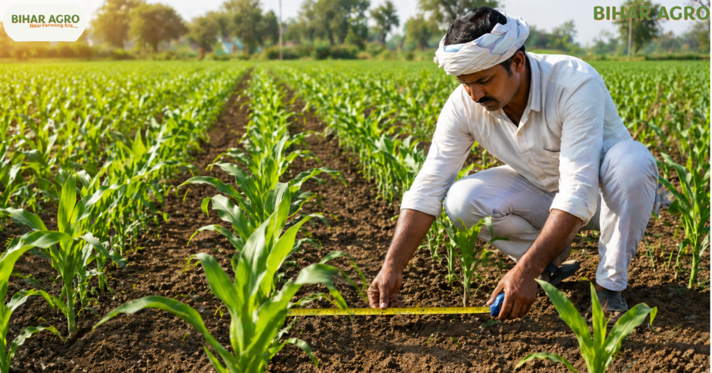 मक्के के बीज को कितनी दुरी लगायें, maize seed to seed distance, मक्का बुवाई दूरी, maize spacing India, hybrid maize spacing, maize farming, corn spacing, मक्का खेती, seed distance, agriculture tips, farming India, मक्के की खेती, मक्के के बीज को कितनी दुरी लगायें (Maize seed-to-seed distance) ?, Maize farming technology, corn seed spacing, Agriculture tips Hindi, Bihar Agro, high yield maize, hybrid seed sowing, मक्का बुवाई का सही तरीका, 