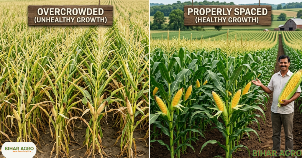 मक्के के बीज को कितनी दुरी लगायें, maize seed to seed distance, मक्का बुवाई दूरी, maize spacing India, hybrid maize spacing, maize farming, corn spacing, मक्का खेती, seed distance, agriculture tips, farming India, मक्के की खेती, मक्के के बीज को कितनी दुरी लगायें (Maize seed-to-seed distance) ?, Maize farming technology, corn seed spacing, Agriculture tips Hindi, Bihar Agro, high yield maize, hybrid seed sowing, मक्का बुवाई का सही तरीका, 