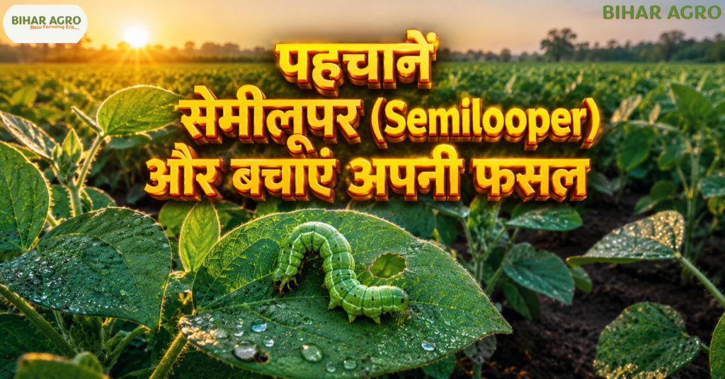 सेमीलूपर, Semilooper, सेमीलूपर नियंत्रण, Semilooper control, सोयाबीन कीट, soybean pest, सेमीलूपर दवा, caterpillar pest, soybean semilooper,
