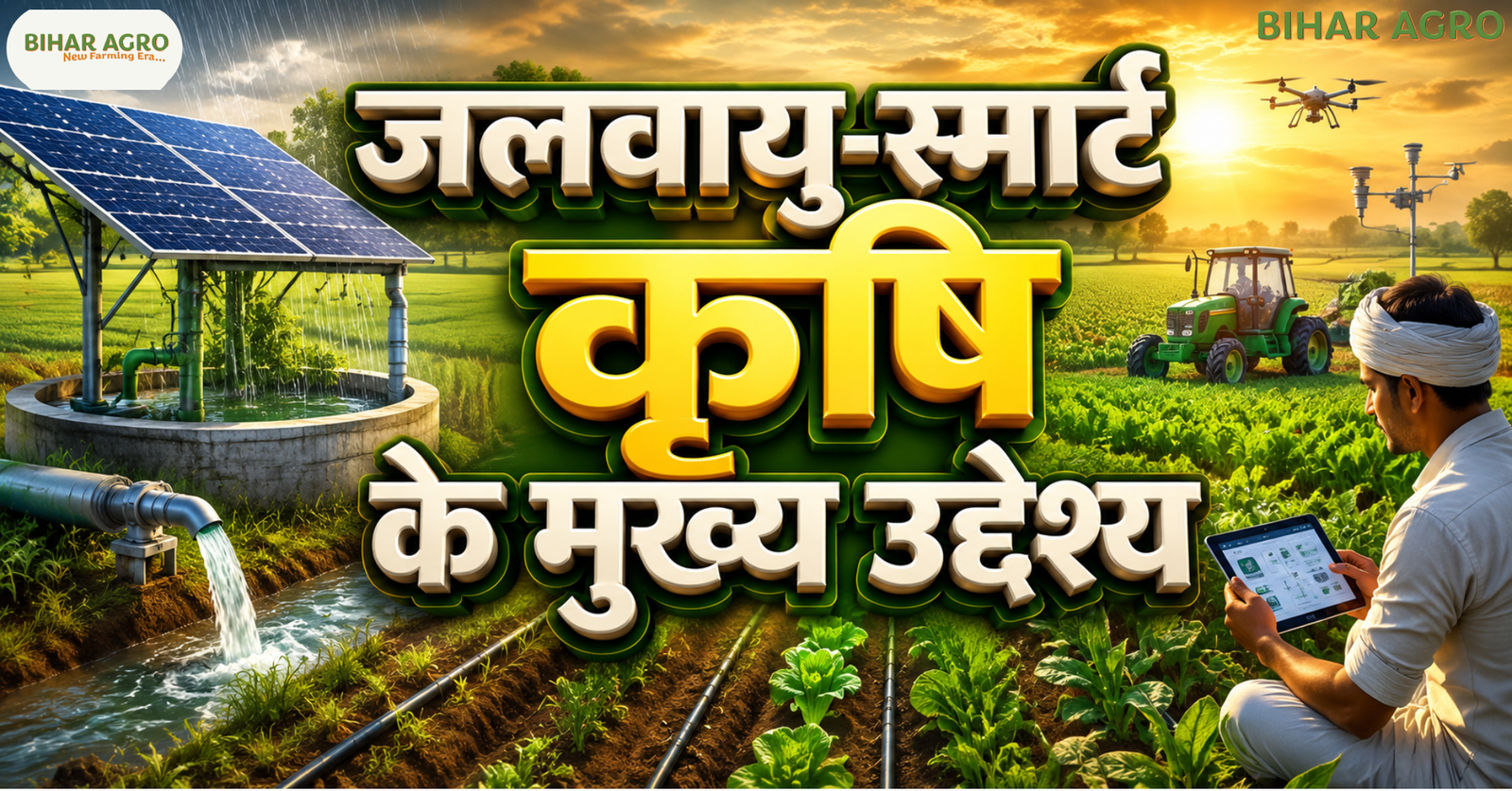 Objectives of Climate Smart Agriculture, जलवायु स्मार्ट कृषि के मुख्य उद्देश्य, Climate Smart Agriculture, स्मार्ट खेती, आधुनिक खेती तकनीक, जलवायु परिवर्तन खेती, climate smart farming, किसानों की आय, स्मार्ट कृषि तकनीक,