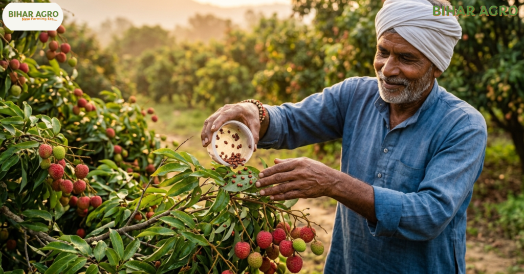 भविष्य में लीची की फसल को कीटों से कैसे बचाएं, Protect Litchi Crop from Pests in Future, लीची कीट नियंत्रण, Litchi Pest Control, लीची में कीट प्रबंधन, लीची खेती, लीची फल मक्खी नियंत्रण, IPM in Litchi, Organic Litchi Farming, लीची खेती, Litchi Farming, लीची कीट नियंत्रण, Organic Farming, IPM, Bihar Litchi, Fruit Farming, Litchi Orchard,