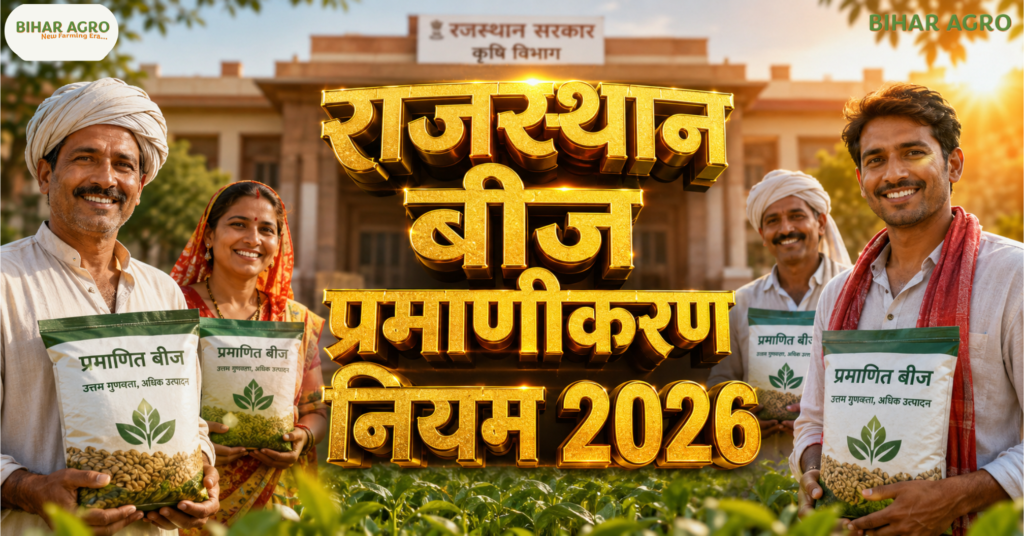 Rajasthan beej pramanikaran niyam 2026, राजस्थान बीज प्रमाणीकरण नियम 2026, बीज प्रमाणीकरण, प्रमाणित बीज, Grow Out Test, Seed Certification Rajasthan, बीज उत्पादक किसान, राजस्थान कृषि समाचार, Rajasthan Seed Certification Rules 2026,