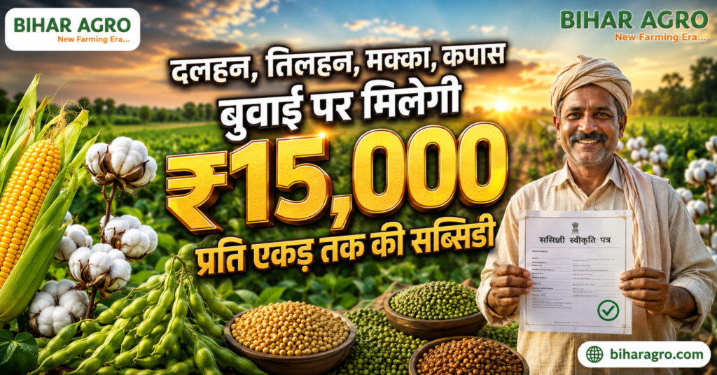 15000 प्रति एकड़ सहायता योजना, किसानों को 15000 रुपये प्रति एकड़, किसान सब्सिडी योजना, फसल विविधीकरण योजना, किसान सहायता योजना, कृषि अनुदान, किसान सरकारी योजना, किसान लाभ योजना, crop diversification subsidy, farmer subsidy scheme, 15000 Per Acre Subsidy, 15000 प्रति एकड़ सब्सिडी,