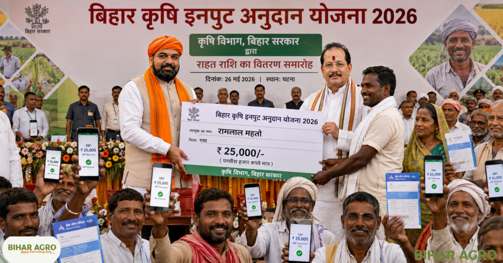 bihar agriculture news, Bihar Krishi Input Anudan List, crop damage compensation, Crop Loss Compensation, Kisan News Bihar, Krishi Input Anudan Yojana Bihar, Krishi Input Subsidy, Sarkari Yojana Bihar, ओलावृष्टि फसल क्षति सहायता, कृषि इनपुट अनुदान योजना, कृषि इनपुट सब्सिडी, प्राकृतिक आपदा मुआवजा, फसल क्षति का मुआवजा, फसल नुकसान का मुआवजा, फसल नुकसान मुआवजा बिहार, बिहार किसान योजना, बिहार किसान समाचार, मुख्यमंत्री सम्राट चौधरी, Bihar Krishi Input Anudan Yojana 2026, बिहार कृषि इनपुट सब्सिडी योजना 2026,