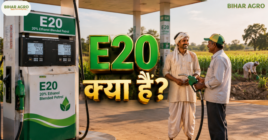 e20 कैसे है किसानों के लिए फायदेमंद, E20 Fuel, Ethanol Blending, किसानों की आय, मक्का खेती, गन्ना खेती, एथेनॉल उत्पादन, भारत में E20, E20 Beneficial for Farmers,