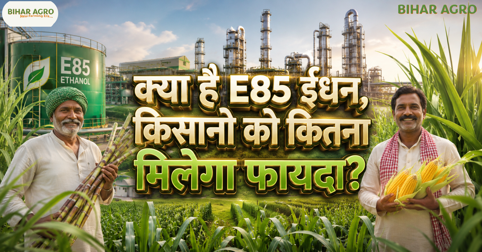How much will farmers benefit from E85 fuel, What is E85 fuel, क्या है e85 ईंधन, Ethanol Fuel India, E85 Benefits for Farmers, Ethanol Blending, Biofuel India, Flex Fuel Vehicle, E85, Ethanol, Biofuel,