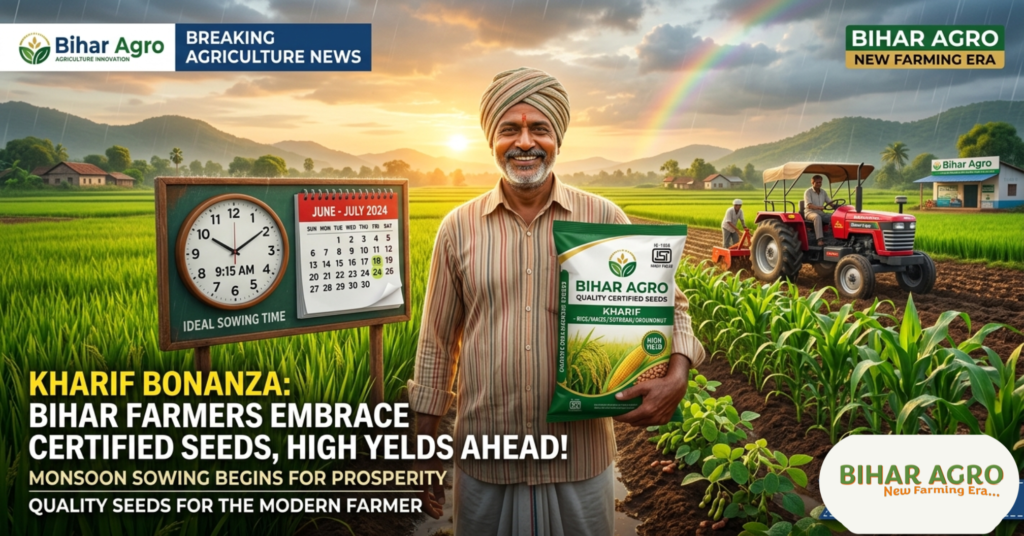Kharif Crops Sowing Time and Seed Rate, खरीफ फसलों की बुवाई का सही समय और बीज दर, खरीफ फसलों की बुवाई का सही समय, Kharif Crops Sowing Time, खरीफ फसलों की बीज दर, Kharif Seed Rate, धान की बीज दर, Rice Seed Rate per Hectare, मक्का की बीज दर, Maize Seed Rate, सोयाबीन बीज दर, Soybean Seed Rate, मूंगफली बीज दर, Groundnut Seed Rate, खरीफ फसल बुवाई गाइड, खरीफ खेती 2026, मानसून में बुवाई, धान की रोपाई का समय, खरीफ फसल उत्पादन, कृषि सलाह किसानों के लिए, प्रमाणित बीज का उपयोग, Seed Treatment in Agriculture, Kharif Farming Tips, खरीफ सीजन खेती,