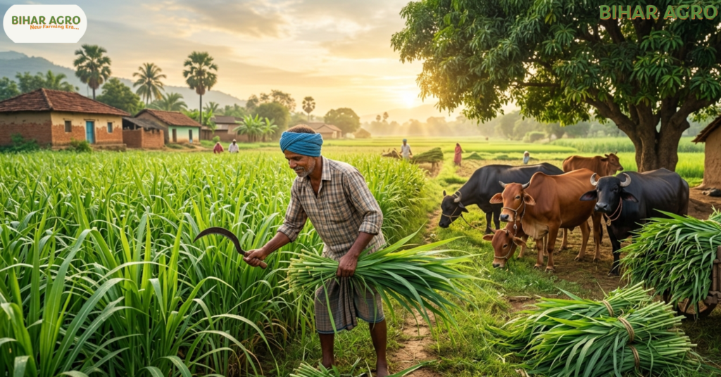 नेपियर घास, Napier Grass Farming, हरा चारा, पशुओं का हरा सोना, नेपियर घास की खेती, डेयरी फार्मिंग, पशुपालन, हरा चारा खेती, दूध बढ़ाने वाला चारा, दुधारू पशुओं का चारा, नेपियर घास के फायदे, Green Fodder For Animals, Dairy Farming India, पशु चारा उत्पादन, कम खर्च वाला चारा, नेपियर घास कटाई, पशुओं के लिए पौष्टिक चारा, गाय भैंस का हरा चारा, fodder farming, hybrid napier grass,