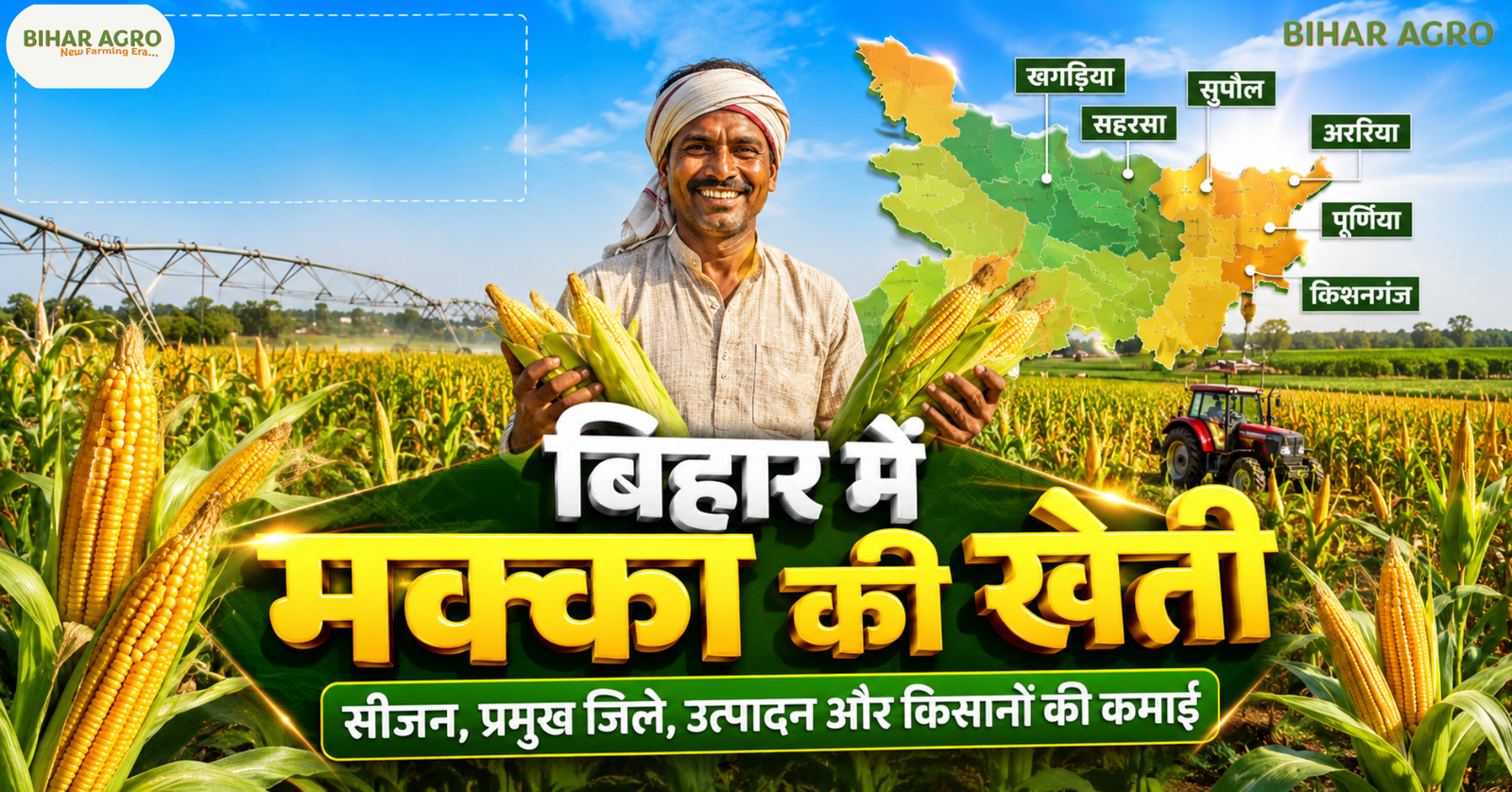 बिहार में मक्का की खेती, Bihar Me Makka Ki Kheti, Bihar Maize Farming, बिहार मक्का उत्पादन, बिहार में मक्का उत्पादन, रबी मक्का बिहार, खरीफ मक्का बिहार, बिहार के प्रमुख मक्का उत्पादक जिले, बिहार में मक्का की खेती कब होती है, बिहार में मक्का की पैदावार, Maize Farming in Bihar, Bihar Corn Farming, Bihar Rabi Maize, Bihar Kharif Maize, बिहार मक्का खेती, बिहार में मक्का का उत्पादन कितना है, मक्का की उन्नत खेती, बिहार कृषि, बिहार के किसान, मक्का की खेती से कमाई,