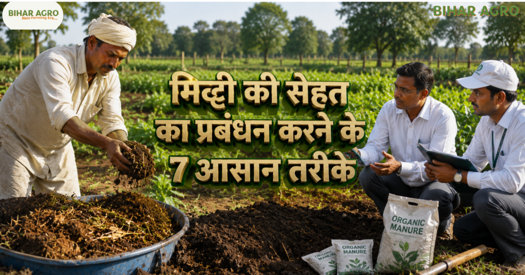 मिट्टी की सेहत का प्रबंधन, Soil Health Management, Soil Health Card, मिट्टी की उर्वरता, जैविक खेती, मृदा स्वास्थ्य, Sustainable Agriculture, Organic Farming, Fertility Management, Soil Testing