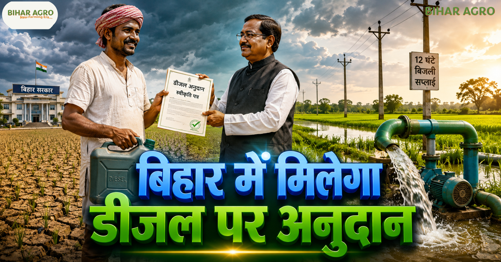 Bihar Diesel Subsidy 2026, Bihar Diesel Anudan 2026, Bihar Diesel Subsidy Scheme, Bihar Diesel Subsidy News, Bihar Diesel Subsidy for Farmers, Bihar Kisan Diesel Subsidy, बिहार डीजल अनुदान 2026, बिहार में मिलेगा डीजल पर अनुदान, Bihar Kisan Yojana 2026, Bihar Agriculture News 2026,