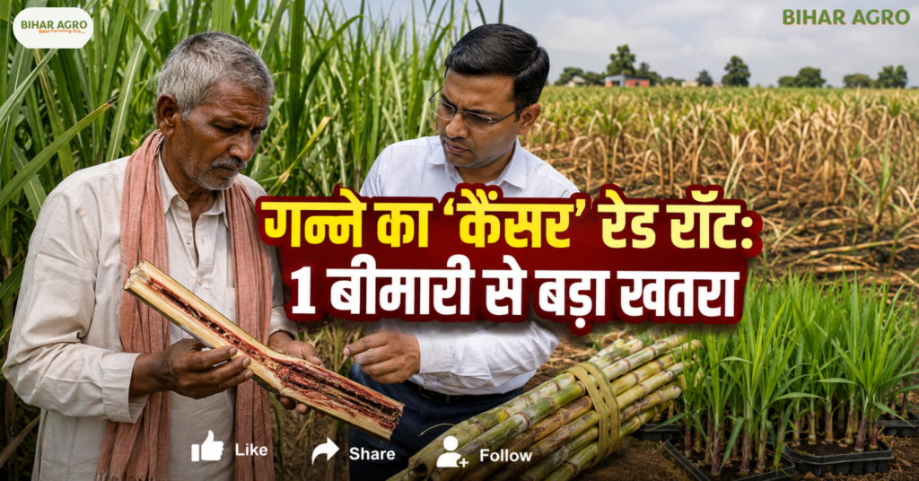 Red Rot Disease of Sugarcane (sugarcane cancer) and red-rot resistant varieties, Red Rot Disease of Sugarcane, sugarcane cancer, red rot disease, sugarcane disease, red rot resistant varieties, sugarcane varieties, Co 0238, CoSh 19231, CoSe 17451, sugarcane farming, गन्ने का कैंसर, गन्ने की बीमारी, गन्ना खेती, चीनी उत्पादन,