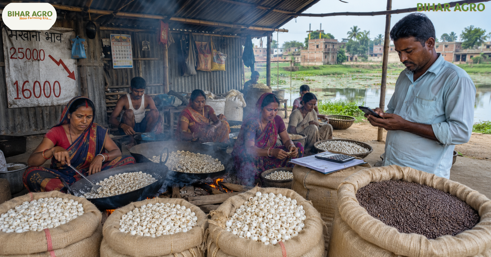 Makhana Price Fall Sahni Community Debt Crisis, मखाना, Makhana Price, Makhana Farming, Darbhanga Makhana, Sahni Community, Makhana Seed Price, Makhana Lava, Makhana Business, Bihar Makhana, Makhana Export, Makhana Price Fall, Debt Crisis, Makhana Market,