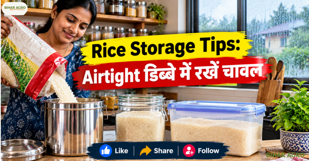 Rice Storage Tips, rice storage, चावल को स्टोर करने का तरीका, चावल में घुन से बचाव, चावल में कीड़े से बचाव, rice storage in monsoon, चावल सुरक्षित रखने के उपाय, airtight rice container, चावल की नमी से बचाव, चावल स्टोरेज टिप्स, चावल में घुन, चावल में कीड़े, Rice Storage, मानसून किचन टिप्स, अनाज स्टोरेज, Kitchen Storage Tips, चावल सुरक्षित रखने के तरीके, Food Storage Tips,