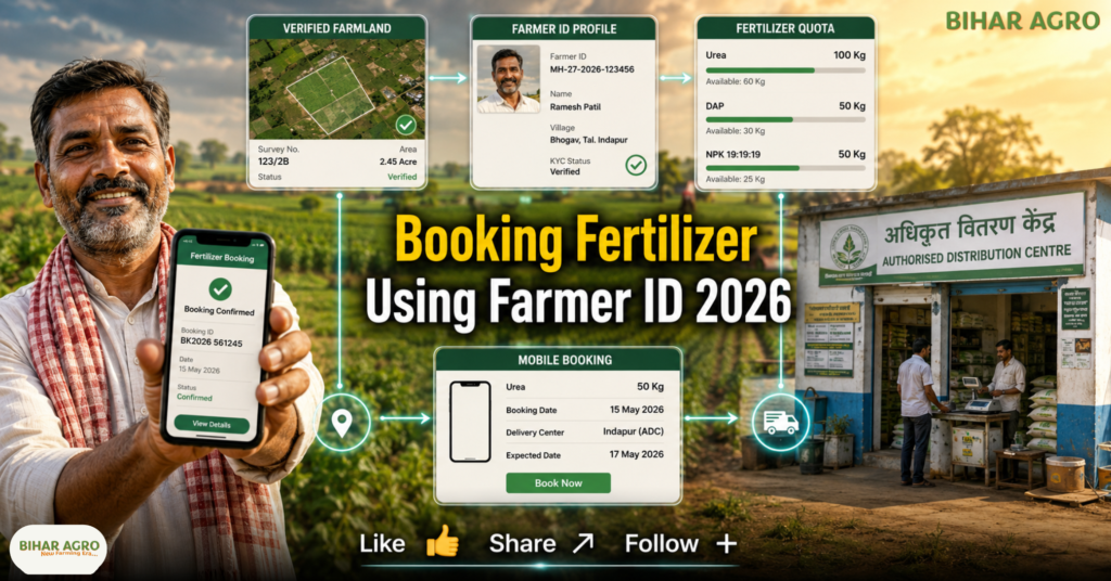 Booking Fertilizer Using Farmer ID 2026, Farmer ID, Fertilizer Booking, Booking Fertilizer Using Farmer ID 2026, किसान आईडी, खाद बुकिंग, खाद वितरण, Fertilizer Sale Framework, किसान रजिस्ट्रेशन, कृषि डिजिटल सेवा, सब्सिडी वाली खाद,