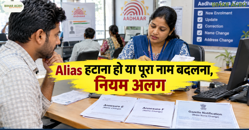 Aadhaar Name Update Process, Aadhaar Name Update Process 2026, Aadhaar Name Change, UIDAI New SOP 2026, Aadhaar Update, Aadhaar Correction, आधार में नाम सुधार, आधार नाम अपडेट, UIDAI, Aadhaar Affidavit, Aadhaar Gazette,