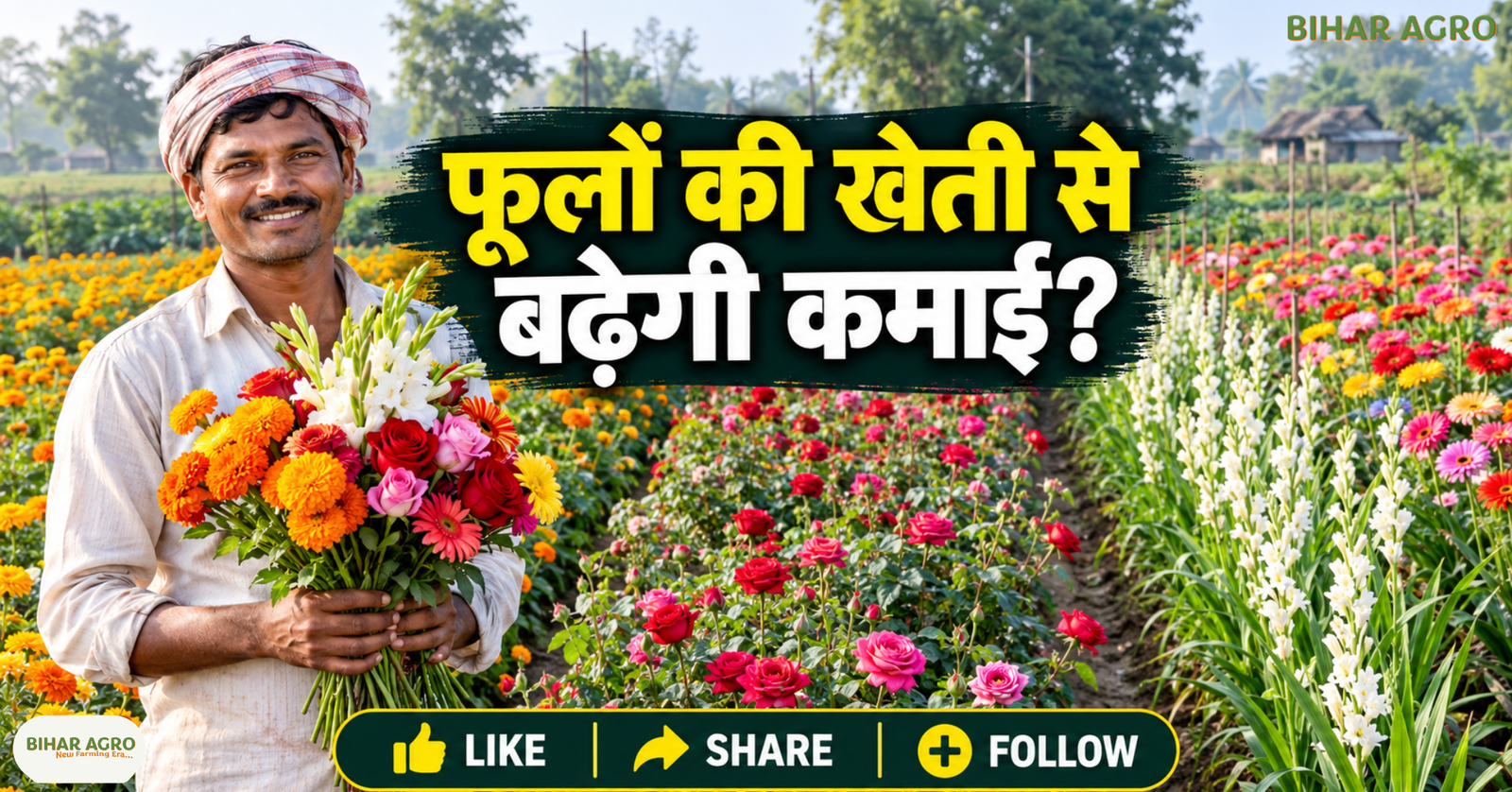 Flower Farming, फूलों की खेती, फूलों की खेती पर सब्सिडी, गेंदा फूल की खेती, गुलाब की खेती, रजनीगंधा की खेती, जरबेरा की खेती, Flower Farming Subsidy, सरकारी बागवानी योजना, गेंदा की खेती, गुलाब की खेती, रजनीगंधा, जरबेरा, किसान सब्सिडी, राष्ट्रीय बागवानी मिशन, MIDH Scheme, उद्यान विभाग, Bihar Agro,