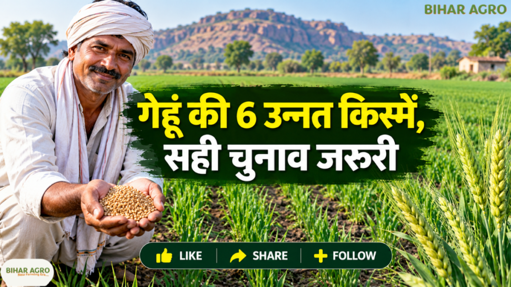 Improved Wheat Varieties, गेहूं की उन्नत किस्में, गेहूं की खेती, गेहूं की बुवाई, गेहूं की नई किस्में, Wheat Farming, Wheat Sowing Time, बुंदेलखंड कृषि, गेहूं में खाद प्रबंधन, रबी फसल 2026, Wheat Seed Rate, गेहूं उत्पादन बढ़ाने के तरीके,