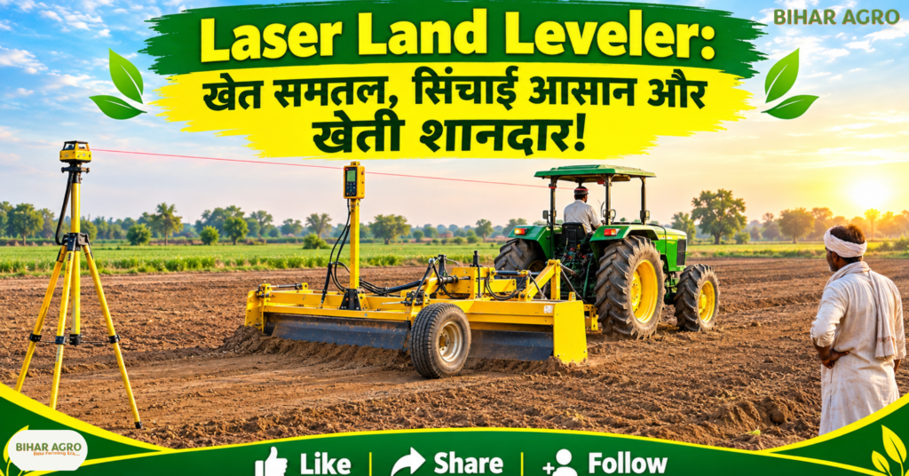 लेजर लैंड लेवलर, Laser Land Leveler, Laser Land Leveling, Agriculture Machinery, Modern Farming, लेजर लैंड लेवलर, कृषि यंत्र, खेत समतलीकरण, सिंचाई प्रबंधन, पानी बचाने की तकनीक, किसान, कृषि तकनीक, बिहार कृषि, Super Seeder, Seed Drill, Farm Mechanization, Laser Land Leveling, लेजर लैंड लेवलर, laser land levelling benefits, laser land leveler price in India, laser land leveling machine, खेत समतलीकरण मशीन, सिंचाई में पानी की बचत, आधुनिक कृषि यंत्र, कृषि मशीनरी सब्सिडी, लेजर लेवलिंग के फायदे,