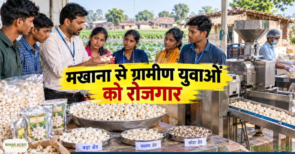 Makhana Processing Units in Bihar, बिहार मखाना, मखाना प्रोसेसिंग यूनिट, मखाना किसान, मखाना खेती, मखाना प्रसंस्करण, मखाना वैल्यू एडिशन, बिहार कृषि, कृषि विज्ञान केंद्र, मखाना बिजनेस, Makhana Processing, मखाना मार्केटिंग, Bihar Makhana, Makhana processing unit, Makhana farmers, Makhana cultivation, Makhana processing, Makhana value addition, Bihar agriculture, Krishi Vigyan Kendra, Makhana business, Makhana processing, Makhana,